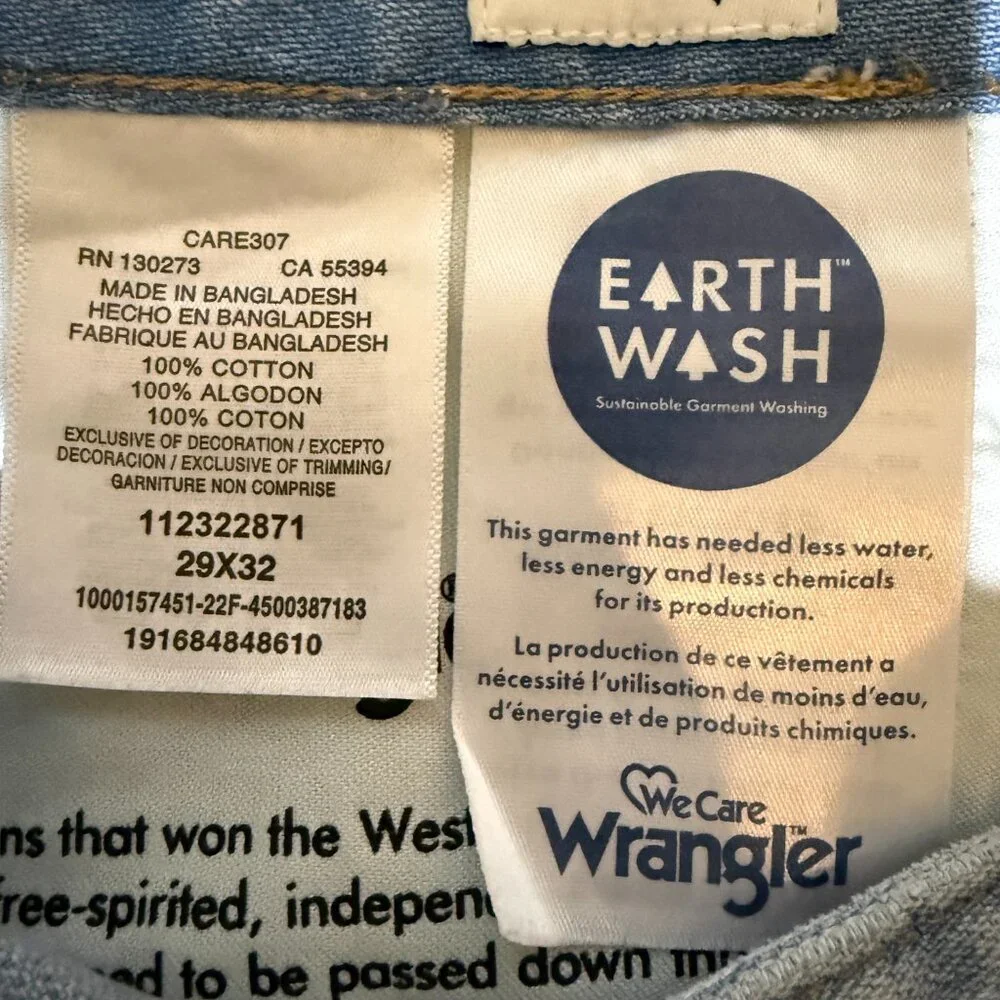 Wrangler Bonnie 683 Loose Flare High Rise Denim Jeans Women's 29x32 Blue NWOT - Picture 14 of 15